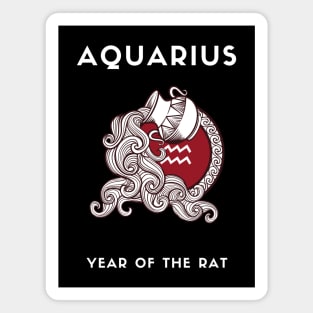 AQUARIUS / Year of the RAT Magnet